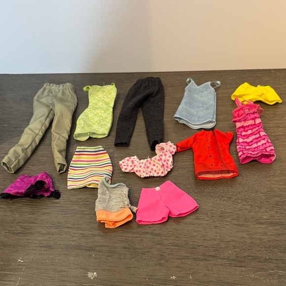 Barbie and doll clothes lot of 12 pcs different colors and sizes - Picture 1 of 5